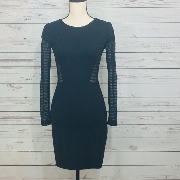French Connection ~ Bette Mesh Inset Jersey Dress - Picture 4 of 10